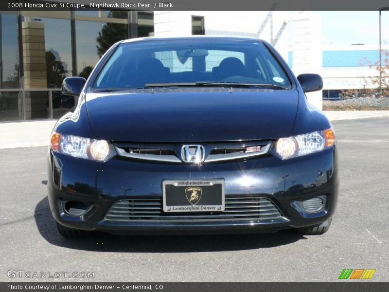 Nighthawk Black Pearl / Black 2008 Honda Civic Si Coupe