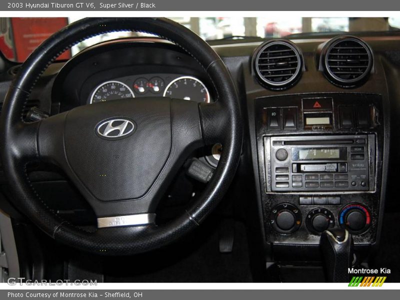 Super Silver / Black 2003 Hyundai Tiburon GT V6