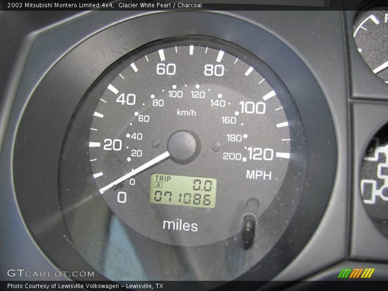 Glacier White Pearl / Charcoal 2003 Mitsubishi Montero Limited 4x4