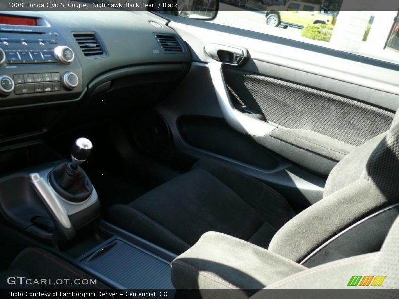 Nighthawk Black Pearl / Black 2008 Honda Civic Si Coupe