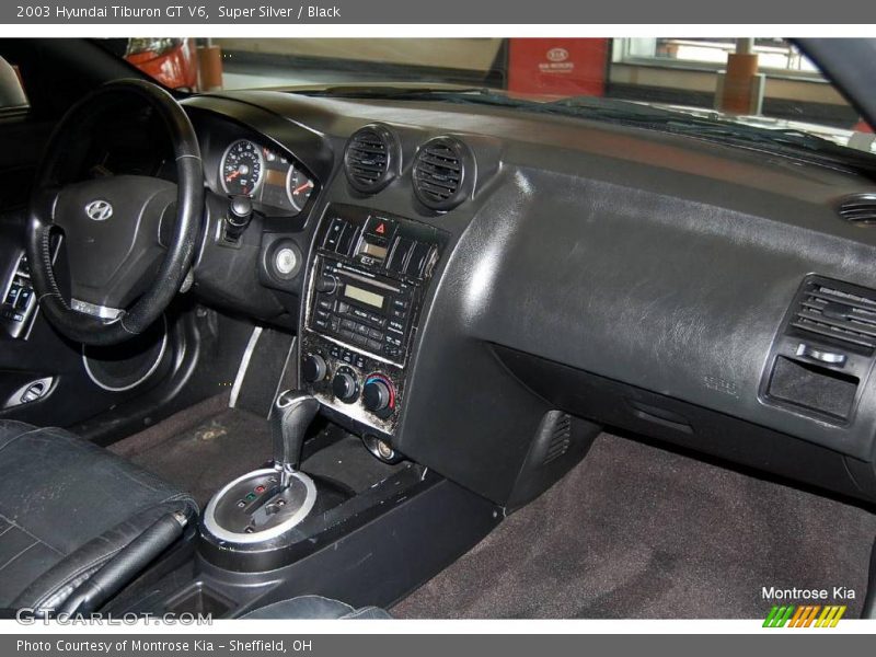 Super Silver / Black 2003 Hyundai Tiburon GT V6