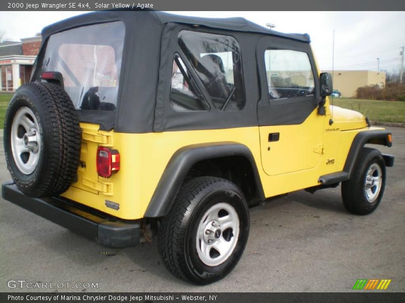 Solar Yellow / Agate 2000 Jeep Wrangler SE 4x4