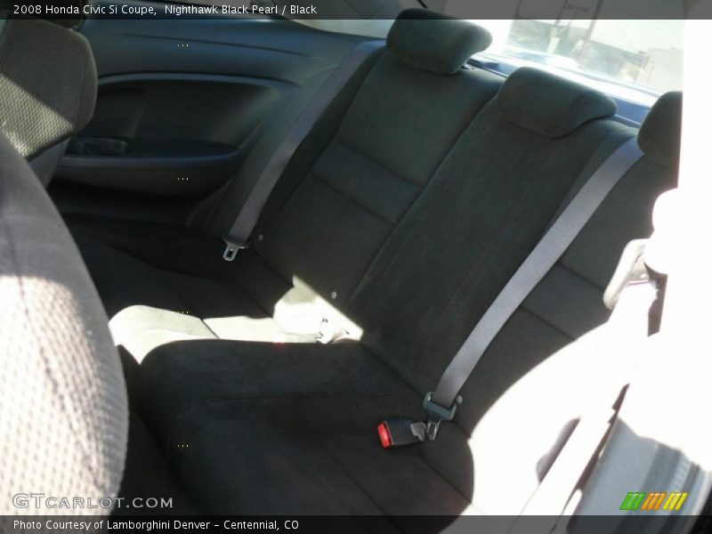Nighthawk Black Pearl / Black 2008 Honda Civic Si Coupe