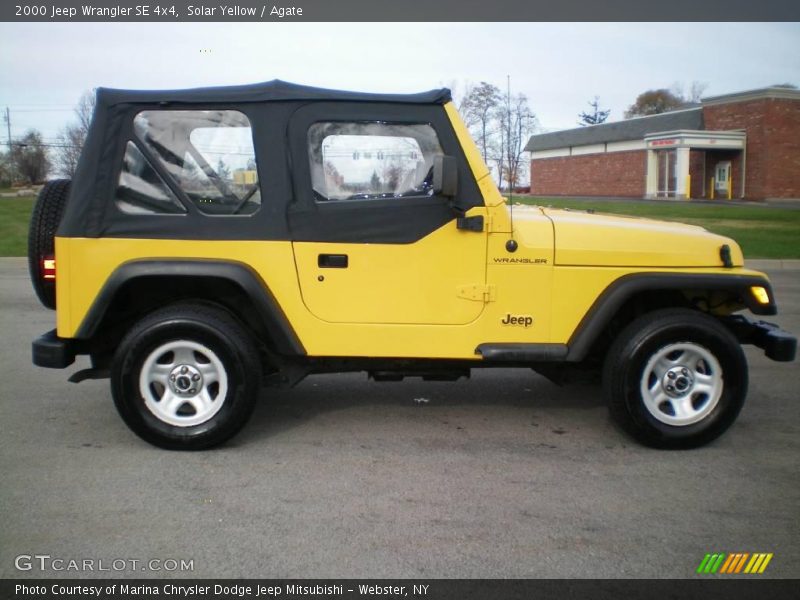 Solar Yellow / Agate 2000 Jeep Wrangler SE 4x4