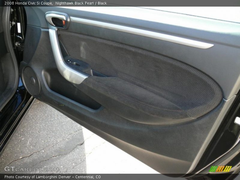 Nighthawk Black Pearl / Black 2008 Honda Civic Si Coupe