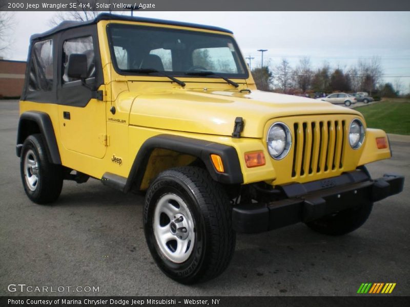 Solar Yellow / Agate 2000 Jeep Wrangler SE 4x4