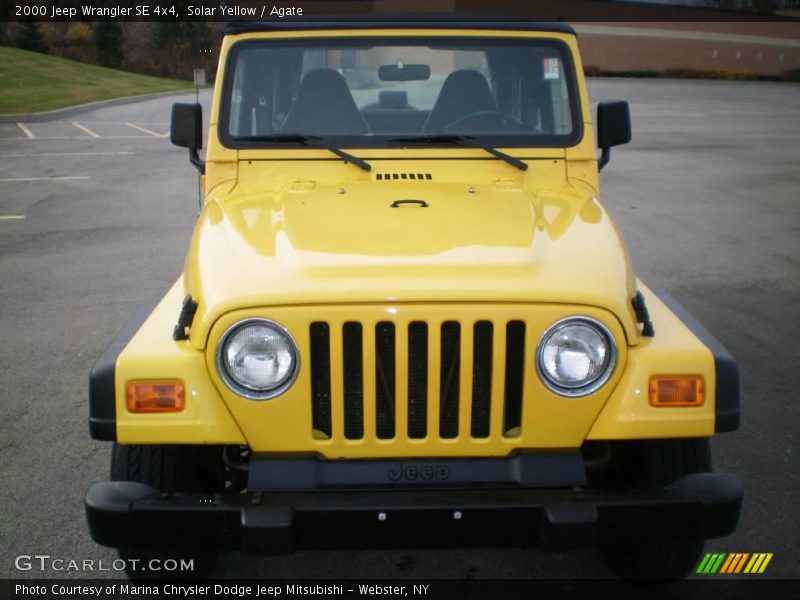 Solar Yellow / Agate 2000 Jeep Wrangler SE 4x4