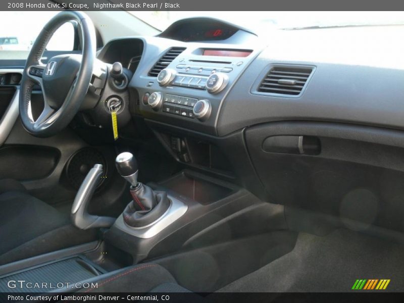 Nighthawk Black Pearl / Black 2008 Honda Civic Si Coupe
