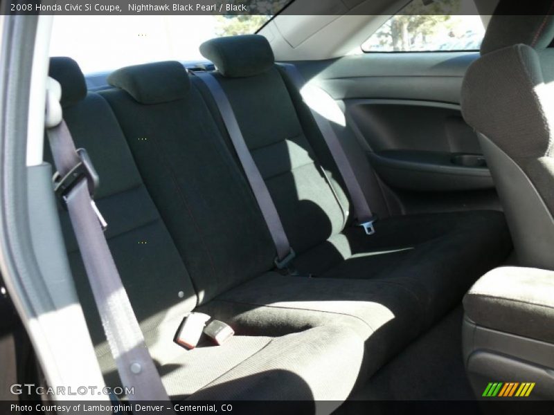 Nighthawk Black Pearl / Black 2008 Honda Civic Si Coupe