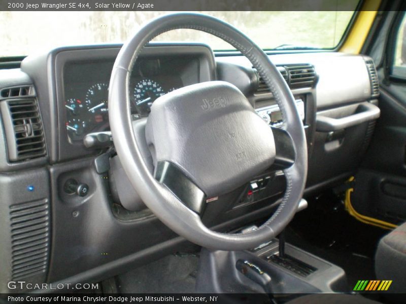 Solar Yellow / Agate 2000 Jeep Wrangler SE 4x4