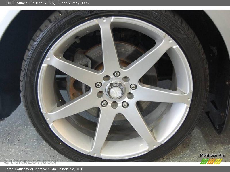 Super Silver / Black 2003 Hyundai Tiburon GT V6