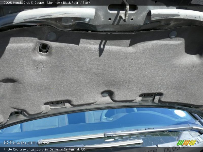 Nighthawk Black Pearl / Black 2008 Honda Civic Si Coupe