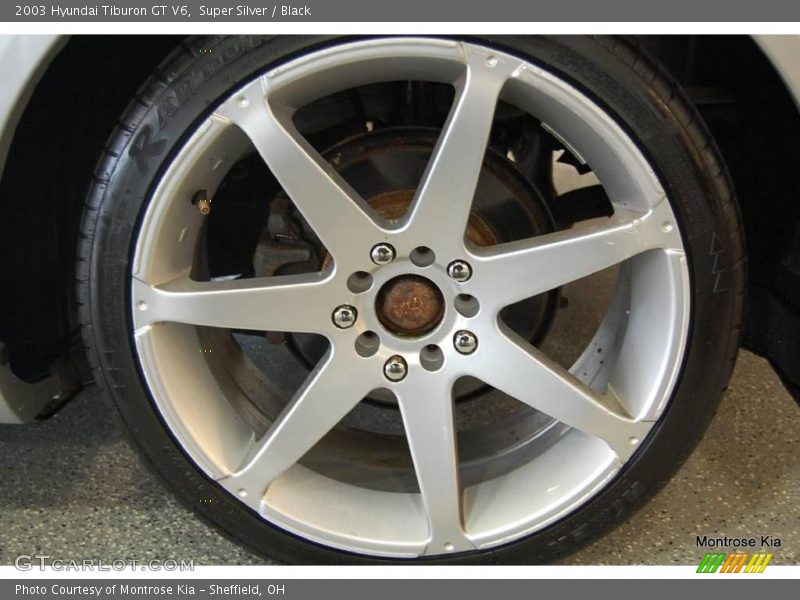 Super Silver / Black 2003 Hyundai Tiburon GT V6