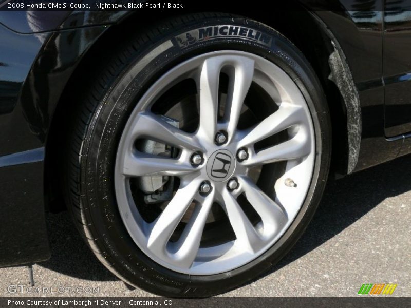 Nighthawk Black Pearl / Black 2008 Honda Civic Si Coupe