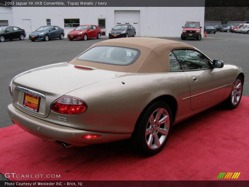 Topaz Metallic / Ivory 2003 Jaguar XK XK8 Convertible