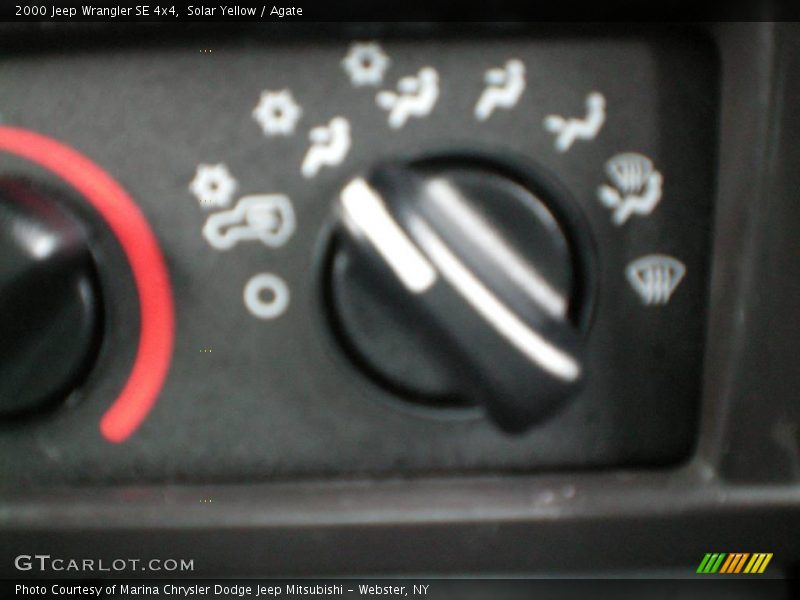 Solar Yellow / Agate 2000 Jeep Wrangler SE 4x4