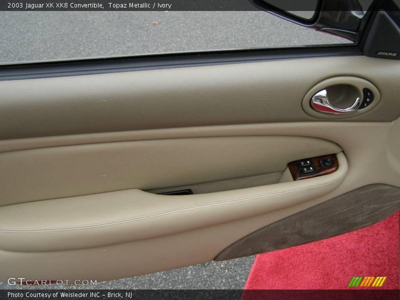 Topaz Metallic / Ivory 2003 Jaguar XK XK8 Convertible