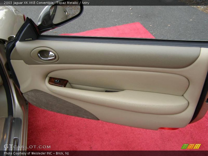Topaz Metallic / Ivory 2003 Jaguar XK XK8 Convertible