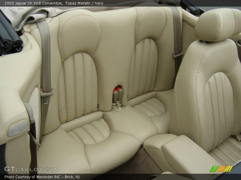 Topaz Metallic / Ivory 2003 Jaguar XK XK8 Convertible
