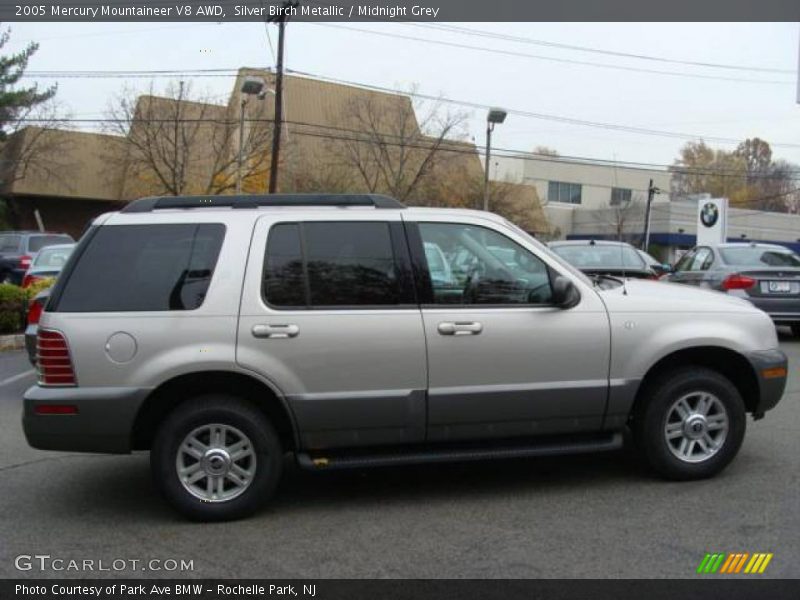 Silver Birch Metallic / Midnight Grey 2005 Mercury Mountaineer V8 AWD