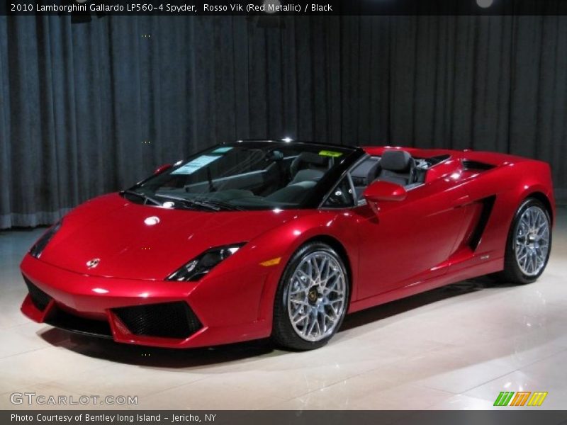 Rosso Vik (Red Metallic) / Black 2010 Lamborghini Gallardo LP560-4 Spyder