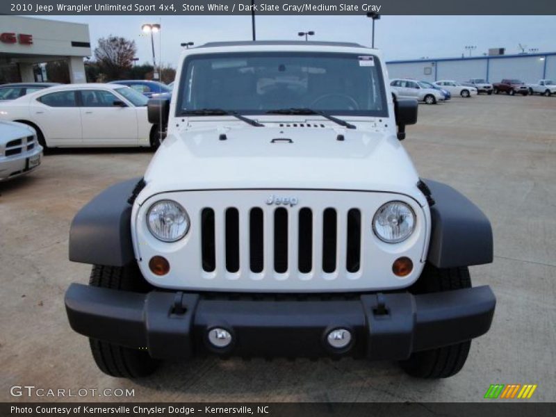 Stone White / Dark Slate Gray/Medium Slate Gray 2010 Jeep Wrangler Unlimited Sport 4x4