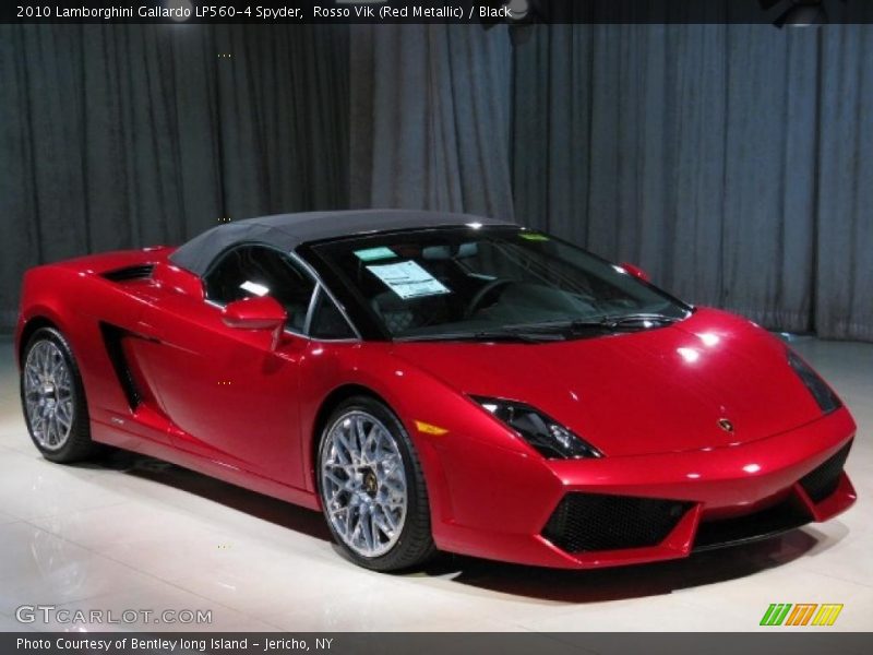 Rosso Vik (Red Metallic) / Black 2010 Lamborghini Gallardo LP560-4 Spyder
