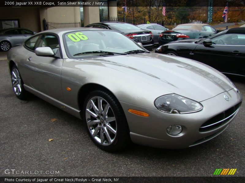 Satin Silver Metallic / Ivory 2006 Jaguar XK XK8 Coupe