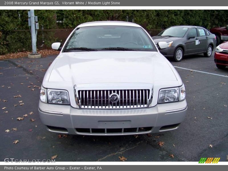 Vibrant White / Medium Light Stone 2008 Mercury Grand Marquis GS