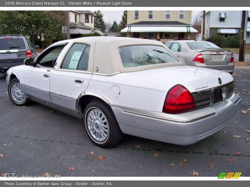 Vibrant White / Medium Light Stone 2008 Mercury Grand Marquis GS