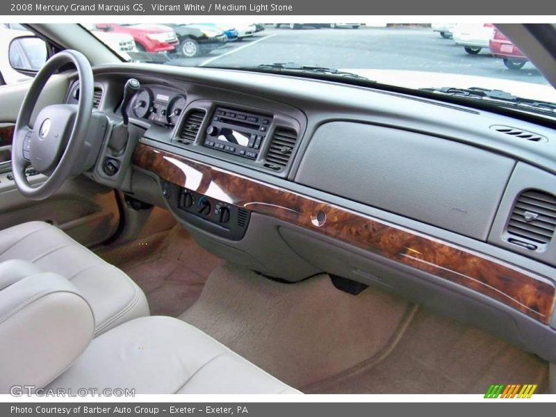 Vibrant White / Medium Light Stone 2008 Mercury Grand Marquis GS