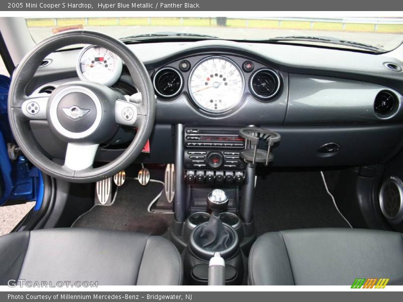 Hyper Blue Metallic / Panther Black 2005 Mini Cooper S Hardtop