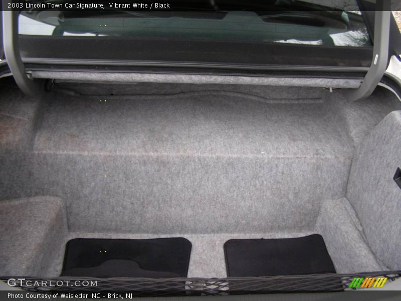 Vibrant White / Black 2003 Lincoln Town Car Signature