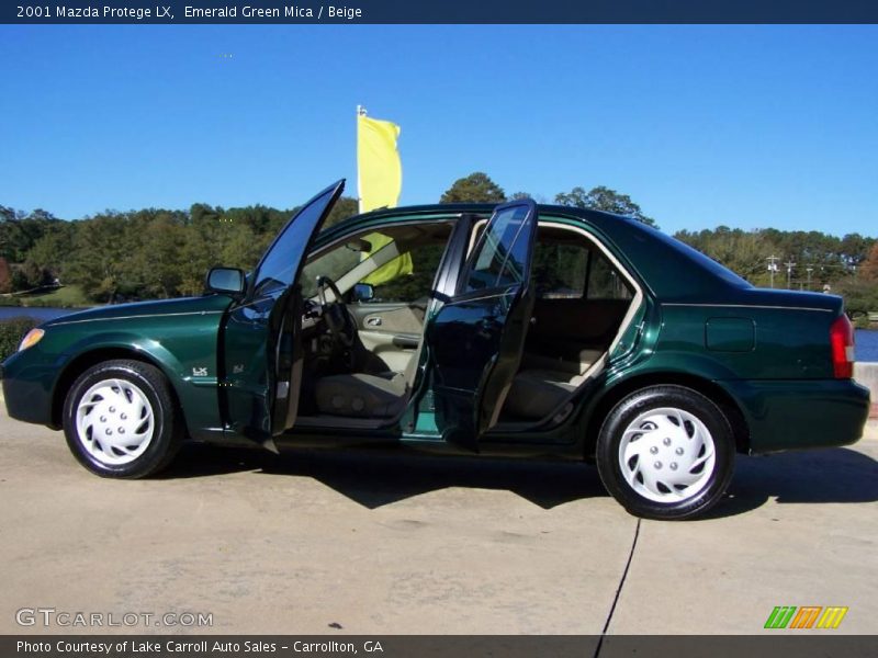 Emerald Green Mica / Beige 2001 Mazda Protege LX