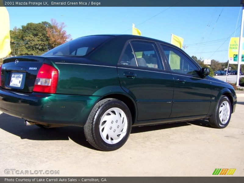 Emerald Green Mica / Beige 2001 Mazda Protege LX