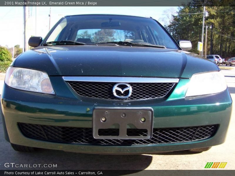 Emerald Green Mica / Beige 2001 Mazda Protege LX