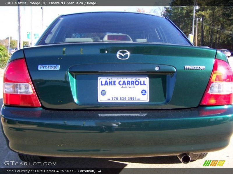 Emerald Green Mica / Beige 2001 Mazda Protege LX