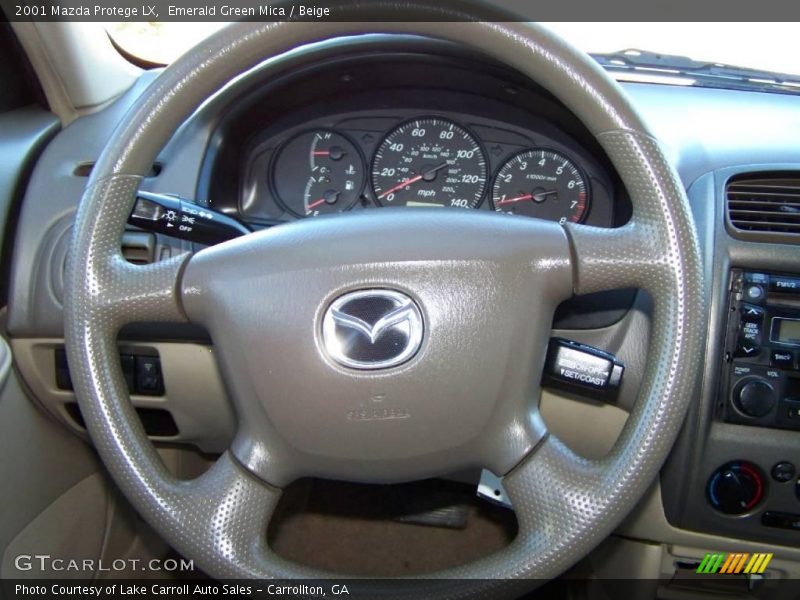Emerald Green Mica / Beige 2001 Mazda Protege LX