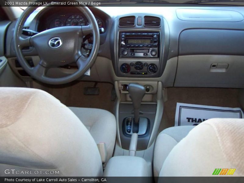 Emerald Green Mica / Beige 2001 Mazda Protege LX
