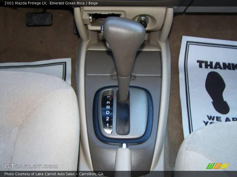 Emerald Green Mica / Beige 2001 Mazda Protege LX