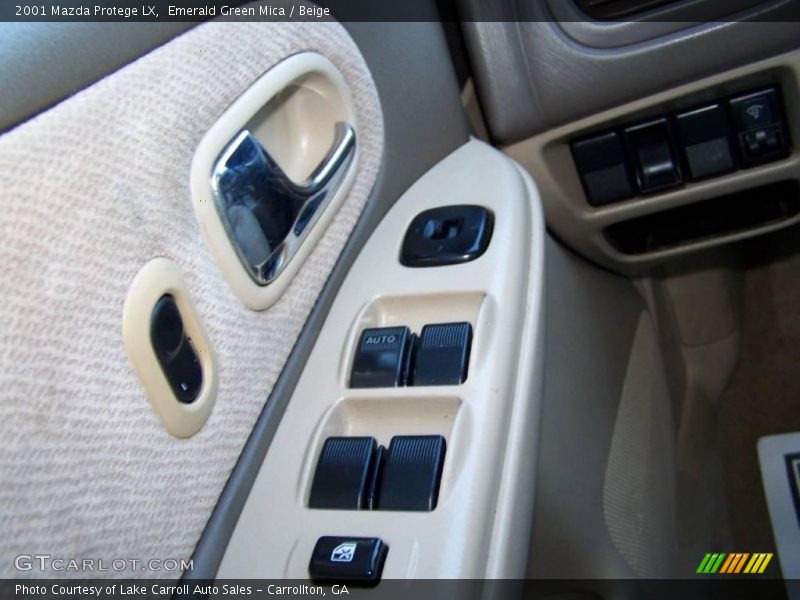 Emerald Green Mica / Beige 2001 Mazda Protege LX