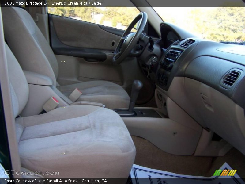 Emerald Green Mica / Beige 2001 Mazda Protege LX