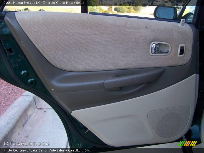 Emerald Green Mica / Beige 2001 Mazda Protege LX