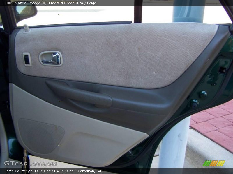 Emerald Green Mica / Beige 2001 Mazda Protege LX