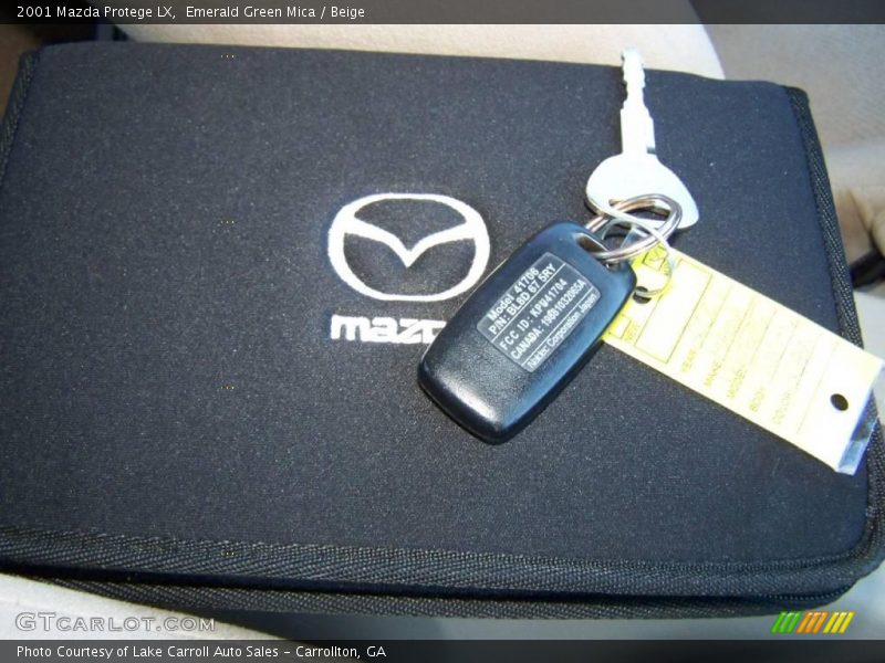 Emerald Green Mica / Beige 2001 Mazda Protege LX