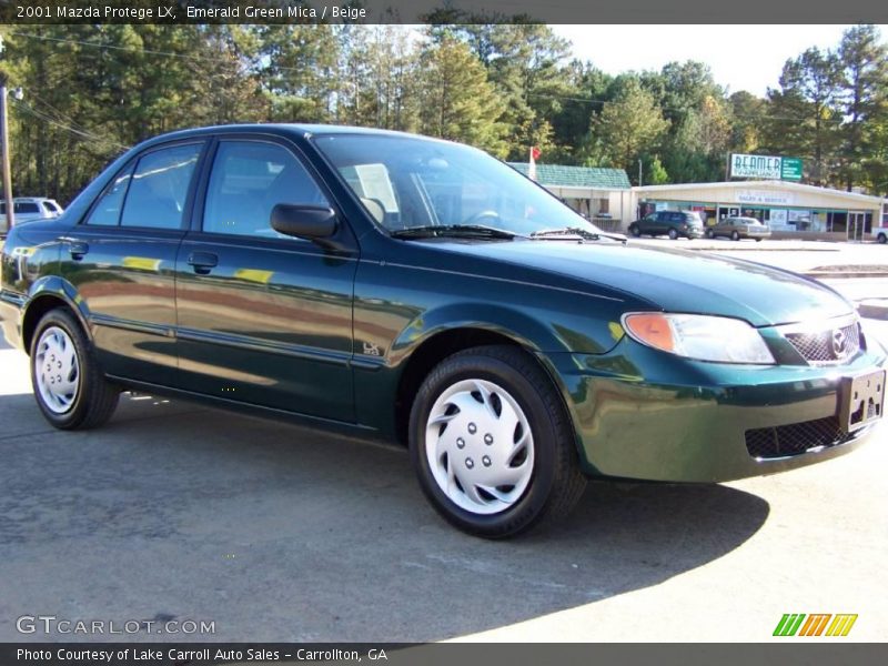 Emerald Green Mica / Beige 2001 Mazda Protege LX
