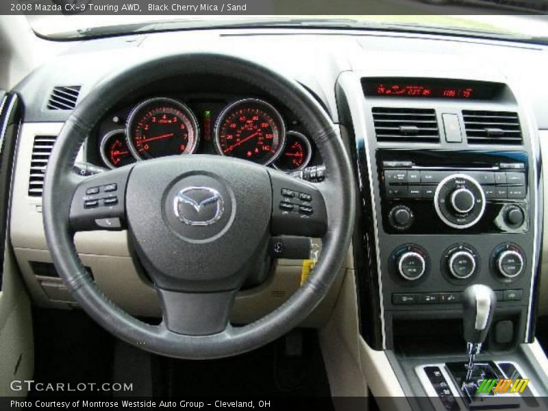 Black Cherry Mica / Sand 2008 Mazda CX-9 Touring AWD