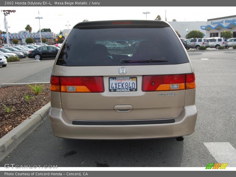 Mesa Beige Metallic / Ivory 2002 Honda Odyssey EX-L