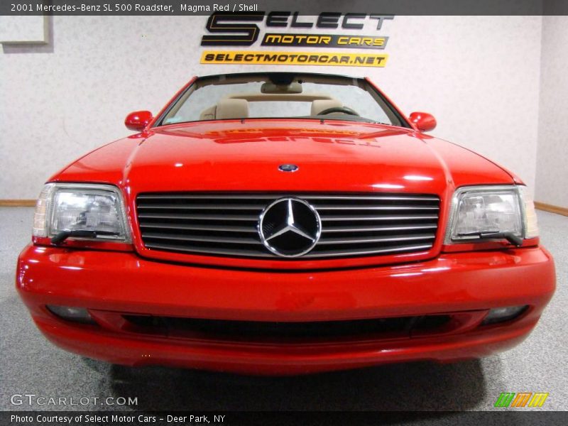 Magma Red / Shell 2001 Mercedes-Benz SL 500 Roadster