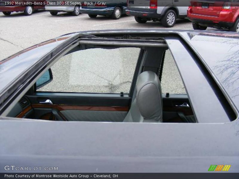Black / Gray 1992 Mercedes-Benz S Class 300 SE Sedan